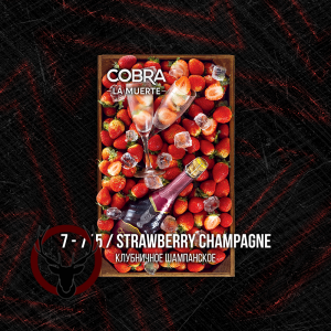 Табак Cobra La Muerte Strawberry Champagne (Клубничное Шампанское) 40 гр.