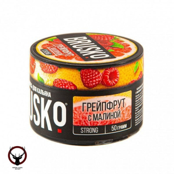 Табак для кальяна BRUSKO STRONG Грейпфрут с малиной 50гр