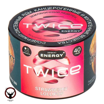 Табак для кальяна TWICE Земляничный леденец 40гр