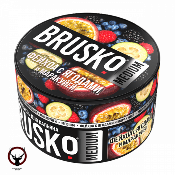 Табак для кальяна BRUSKO MEDIUM Фейхоа с ягодами и маракуйей 250гр