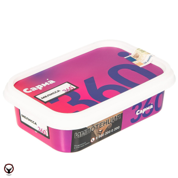 Табак для кальяна "САРМА 360" Лёгкая Мелисса 120гр